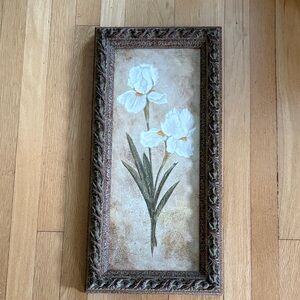 Decorative frame with White Irises